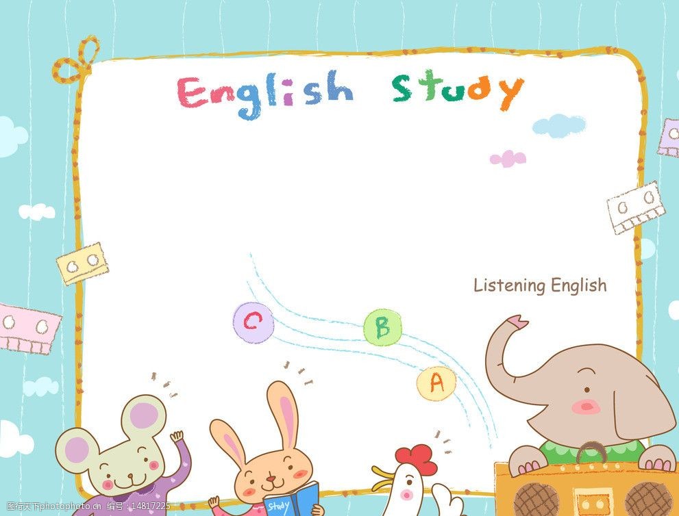 小动物上英语课图片